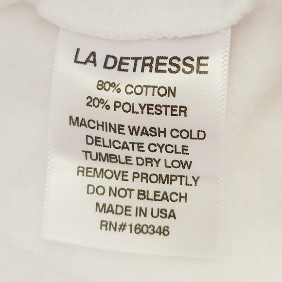 LA DETRESSE The Lovers colorblock athleisure sweatpants two tone joggers L NEW - Picture 5 of 8